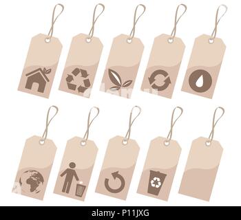 Environmental tags Stock Vector