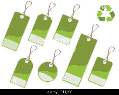 Environmental tags Stock Vector