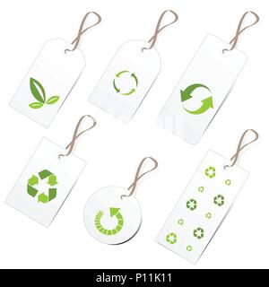 Ecology tags Stock Vector