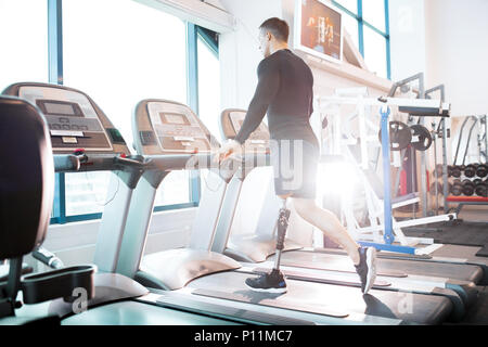 Man in gym Stock Photo