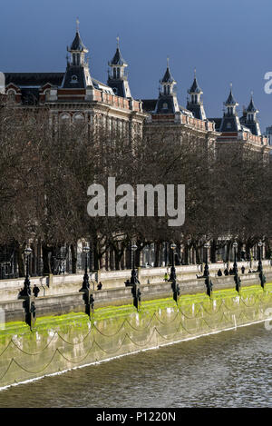 Albert Embankment, London Stock Photo