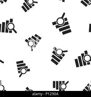 Financial forecast icon seamless pattern background. Business concept vector illustration. Analytics financial forecast symbol pattern. Stock Vector