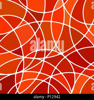 abstract vector stained-glass mosaic background - red and orange Stock Vector
