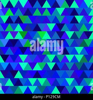 abstract vector geometric triangle background - bright blue Stock Vector