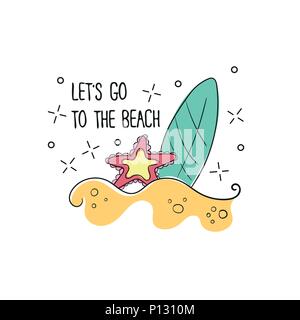 I Love Art - hand drawn illustration. greeting card for print on t-shirt Stock Vector