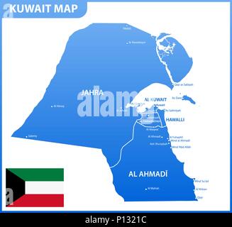 capital of kuwait map