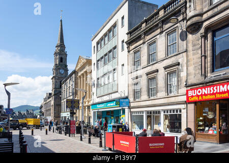 Pedestrianised High Street, Inverness, Highland, Scotland, United ...