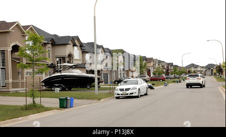 New big houses in a subdivision in Canada Stock Photo - Alamy