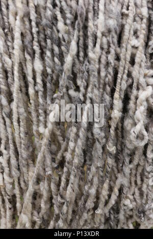 Sheep Wool fresh spinned Stock Photo