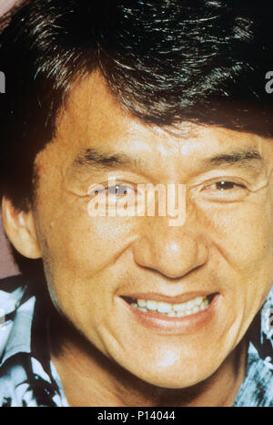 JACKIE CHAN Hong Kong martial arts film actor and singer about 1990 Stock Photo