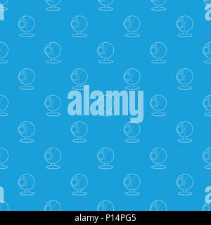 Webcam pattern vector seamless blue Stock Vector