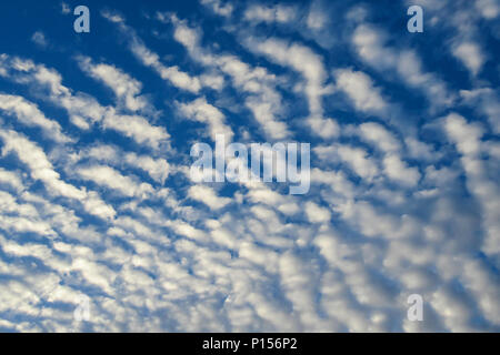 Overcast clouds covering the sky. Stock Photo