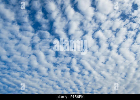 Overcast clouds covering the sky. Stock Photo
