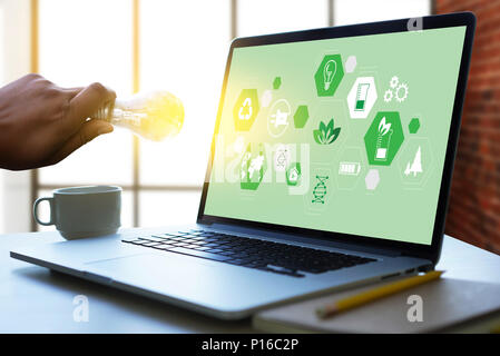 Team  Business  energy use, sustainability Elements  energy sources sustainable Stock Photo