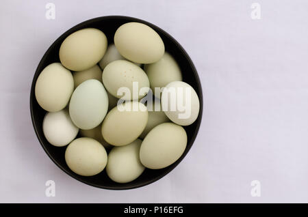 Many eggs in a bowl Stock Photo