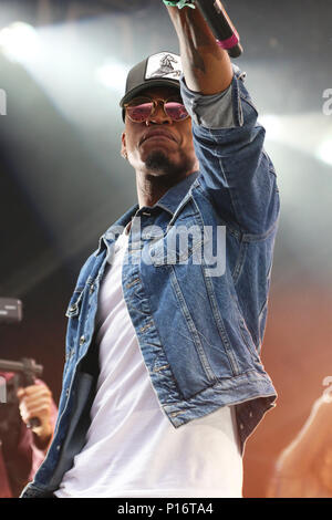 East Rutherford, NJ, USA. 10th June, 2018. Ne-Yo at Hot 97 Summer Jam 2018 at MET Life Stadium in East Rutherford, New Jersey on June 10, 2018. Credit: Walik Goshorn/Media Punch/Alamy Live News Stock Photo