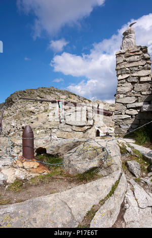 Passo del Tonale (Bs),Italy, the galleries excavated in the rock during ...