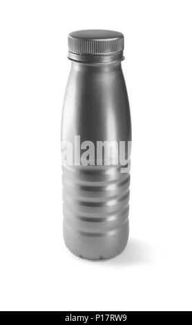 aluminium bottle on white background Stock Photo