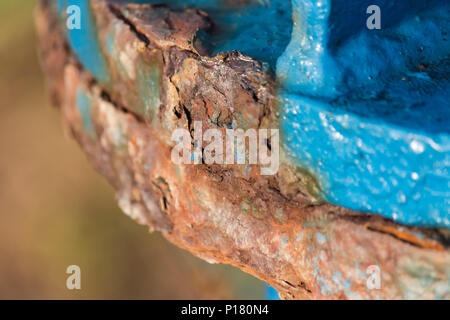 Old rusted steel structure There is a danger to the structure and use Stock Photo