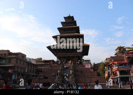 Five Floors Temple of Bhaktapur Stock Photo