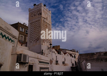 Exterior view to Mister Ramadan mosque at Casbah of Algiers, Algeria Stock Photo