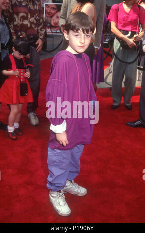 HOLLYWOOD, CA - OCTOBER 6: Actor Adam Hann-Byrd attends the 'Little Man Tate' Hollywood Premiere on October 6, 1991 at Mann's Chinese Theatre in Hollywood, California. Photo by Barry King/Alamy Stock Photo Stock Photo