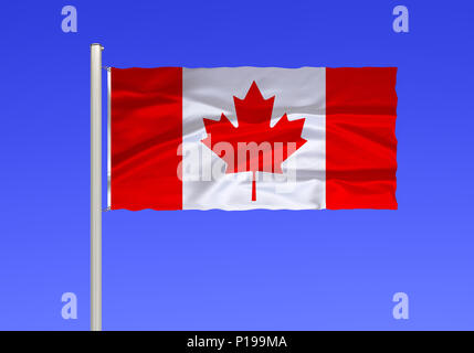 Flag of Canada, Flagge von Kanada Stock Photo