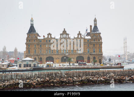 Haydarpasa train station on the Asian part of Istanbul Stock Photo