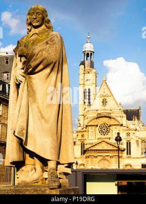 statue of Pierre Corneille (1606-1684) French tragedian and dramatists - Paris, France Stock Photo