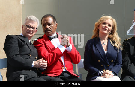 Princess Cruises and the original cast of 'The Love Boat' receive a Friend of the Hollywood Walk of Fame honorary Star plaque held at Dolby Theatre  Featuring: Fred Grandy, Ted Lange, Jill Whelan Where: Los Angeles, California, United States When: 10 May 2018 Credit: Nicky Nelson/WENN.com Stock Photo