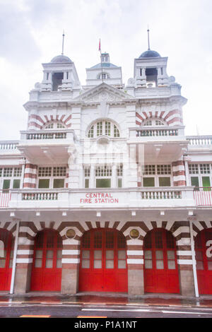 Singapore/Singapore - November 23, 2014: Singapore's Central Fire Station from the colonial period. Stock Photo