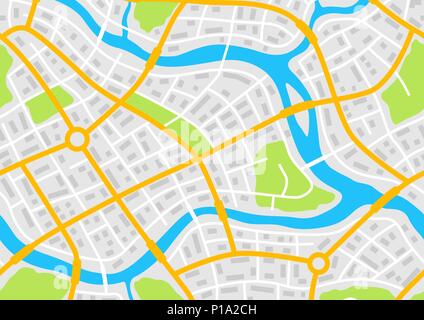 Abstract city map banner. Stock Vector
