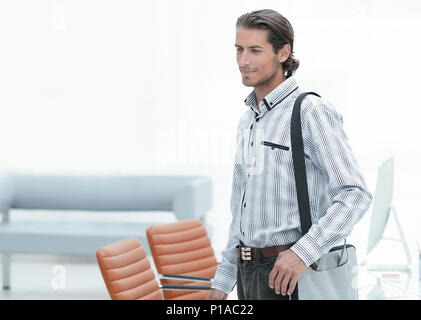 system administrator standing in the office Stock Photo