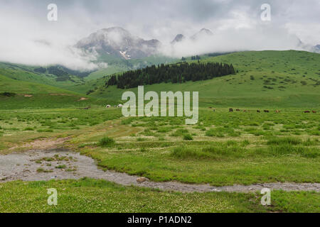 Moutainscape, Naryn Province, Kyrgyzstan Stock Photo