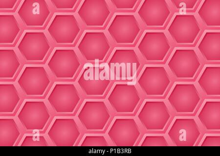 Background with colorful hexagonal geometric elements. Vector illustration. Stock Vector