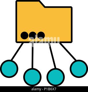 Icon - Multipurpose folder - Vector Stock Vector