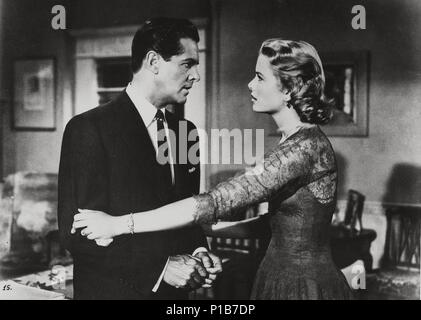 Original Film Title: DIAL M FOR MURDER.  English Title: DIAL M FOR MURDER.  Film Director: ALFRED HITCHCOCK.  Year: 1954.  Stars: GRACE KELLY; ROBERT CUMMINGS. Credit: WARNER BROS. / Album Stock Photo