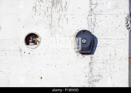 Access Control key Reader On The Wall Close-up Stock Photo