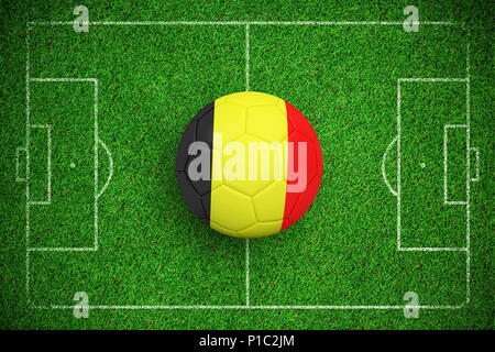 Composite image of football in germany colours Stock Photo