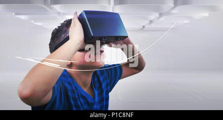 Children using an oculus Stock Photo