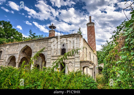 Abandoned Lower mosque, Shushi, Nagorno Karabakh, Artsakh republic Stock Photo
