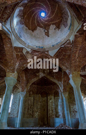 interior of abandoned Lower mosque, Shushi, Nagorno Karabakh, Artsakh republic Stock Photo