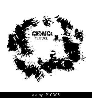 Handdrawn grunge dry brush frames. Modern grunge vector illustration. Stock Vector