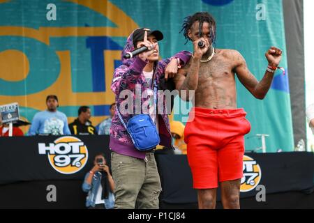 Famous Dex on stage for Hot 97 Summer Jam 2018, MetLife Stadium, Meadowlands Sports Complex, East Rutherford, NJ June 10, 2018. Photo By: Jason Mendez/Everett Collection Stock Photo
