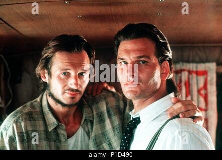 Original Film Title: NEXT OF KIN.  English Title: NEXT OF KIN.  Film Director: JOHN IRVIN.  Year: 1989.  Stars: LIAM NEESON; PATRICK SWAYZE. Credit: WARNER BROTHERS / Album Stock Photo