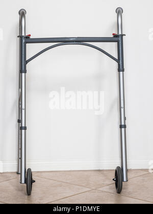 front wheeled walker Stock Photo