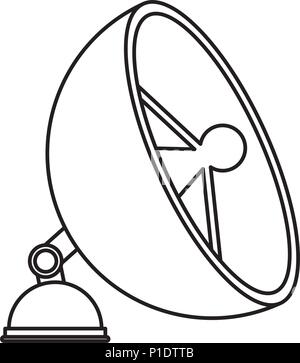 satellite antena isolated icon Stock Vector