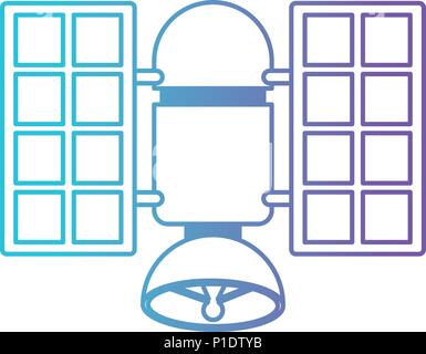 satellite antena isolated icon Stock Vector