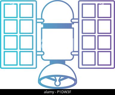satellite antena isolated icon Stock Vector