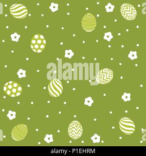 Easter holiday green background for printing on fabric, paper for scrapbooking Stock Vector